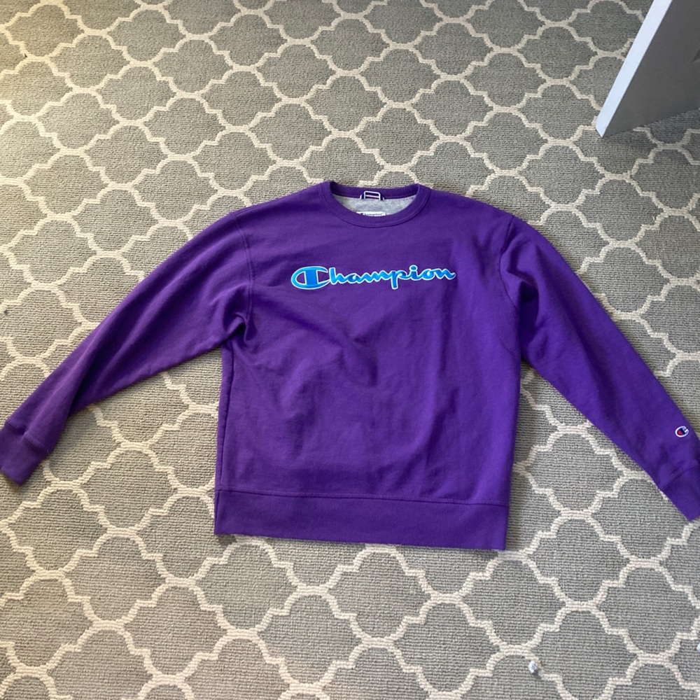 Purple Champion Authentic Athelticwear Sweater.